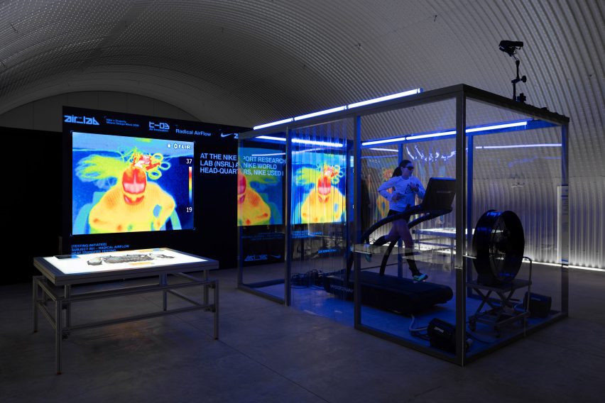 Interactive part of the Nike Air Lab