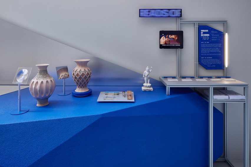 3D vessels at a Milan design week exhibition