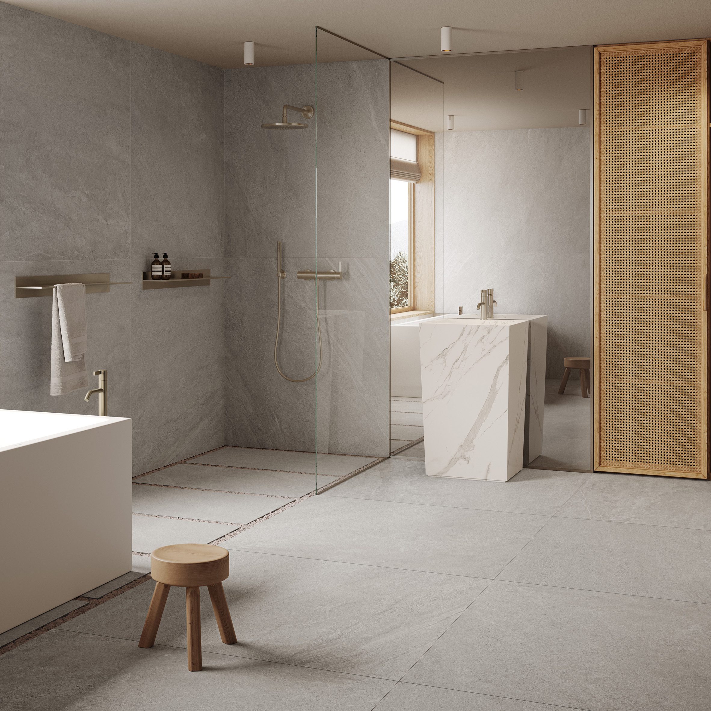 Saxum tiles by Casalgrande Padana