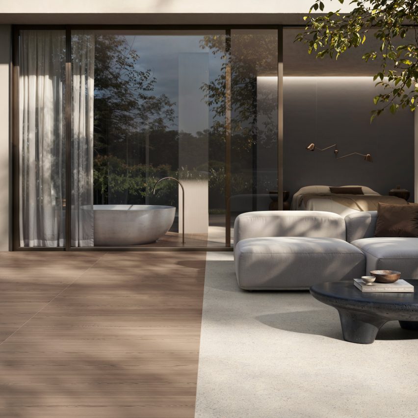 Elements Pebbles outdoor tiles by Casalgrande Padana
