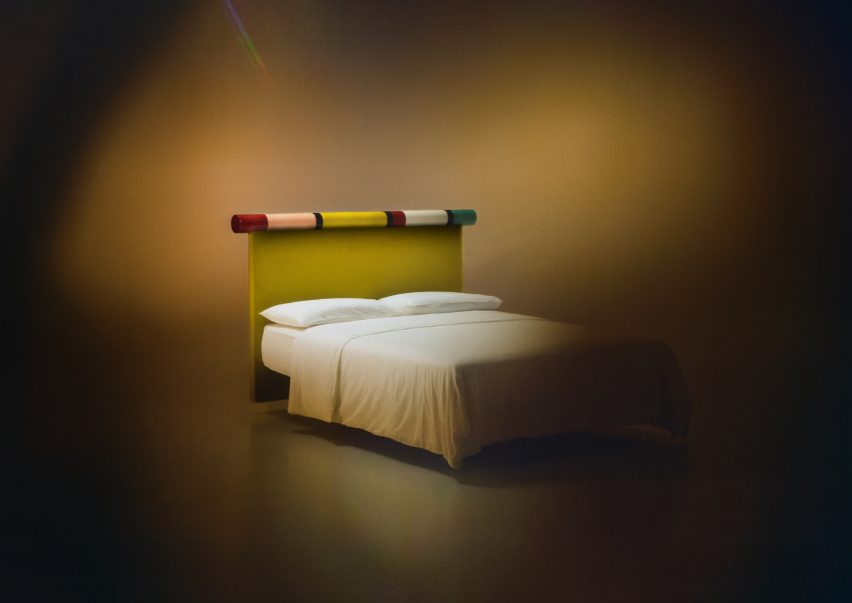 Rosary headboard by India Mahdavi for Bolzan