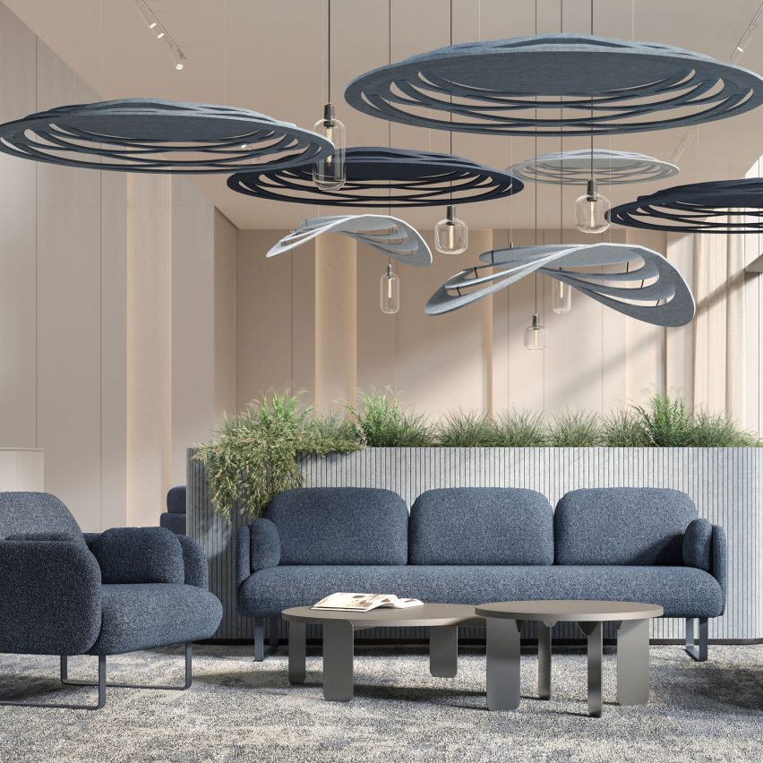 Kite acoustic panels by MUCNYC for Narbutas
