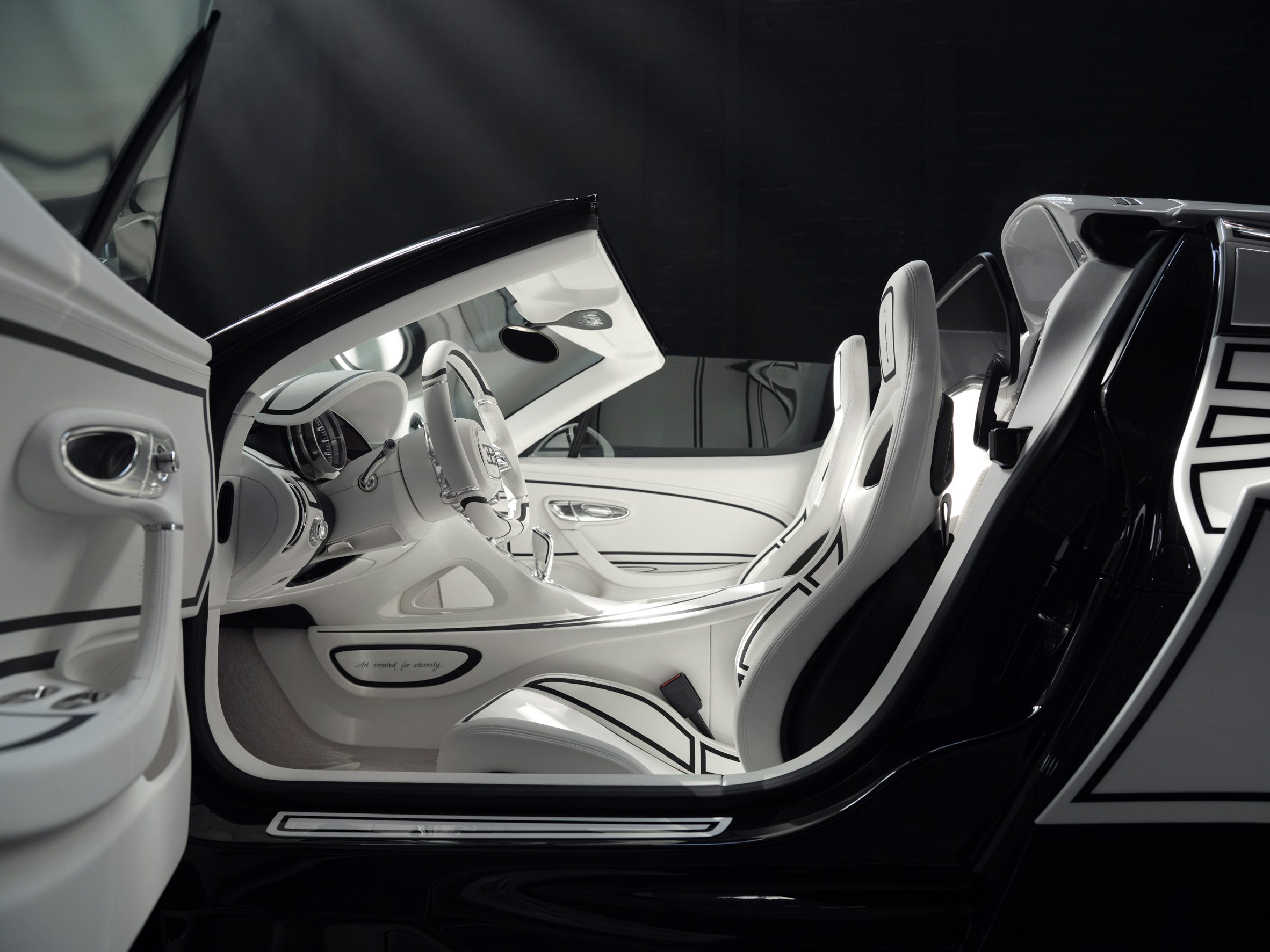 Porcelain-clad vehicle