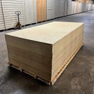 Stacks of Plantd material panels