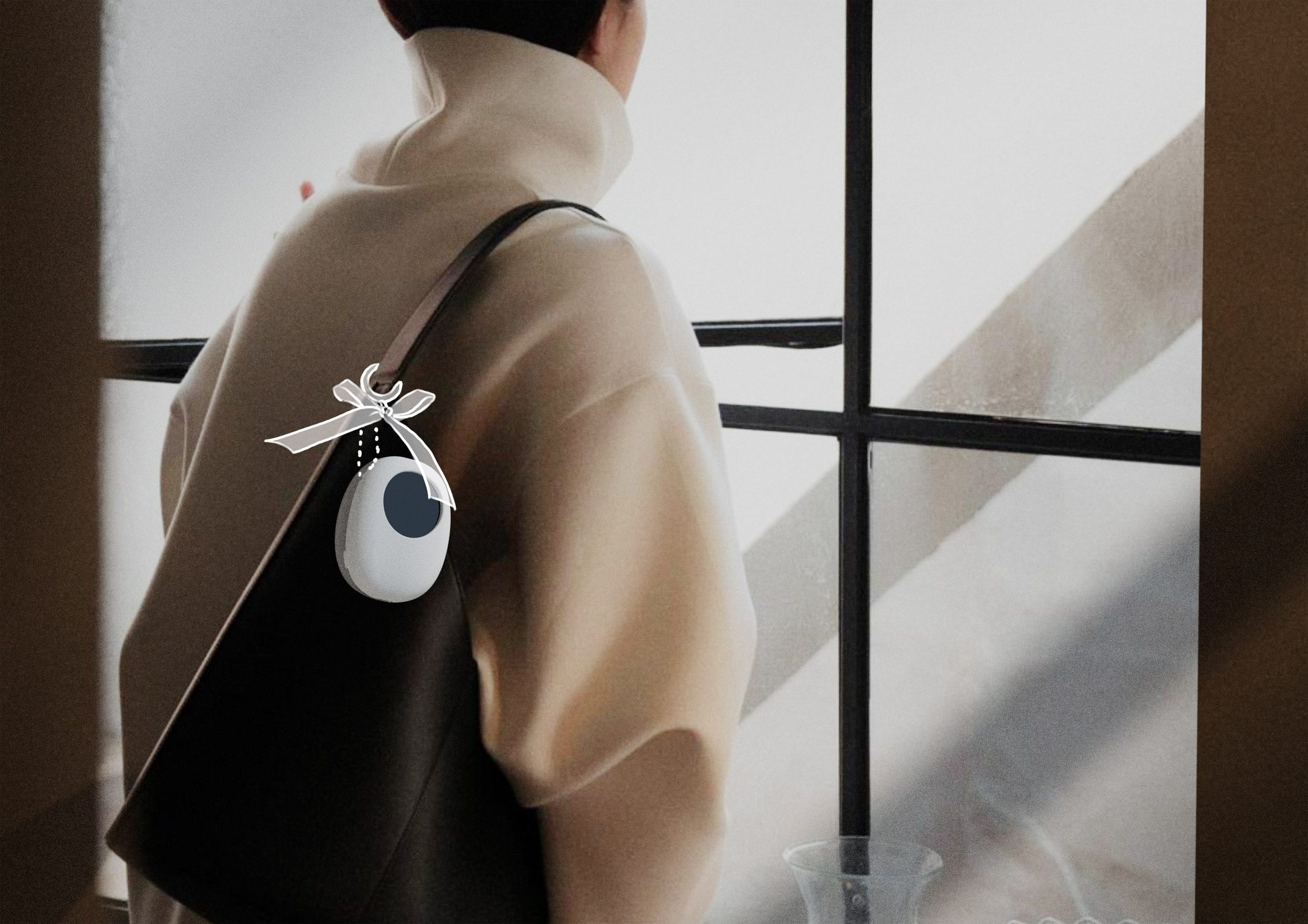 Render of Immersion focus timer used as a bag charm