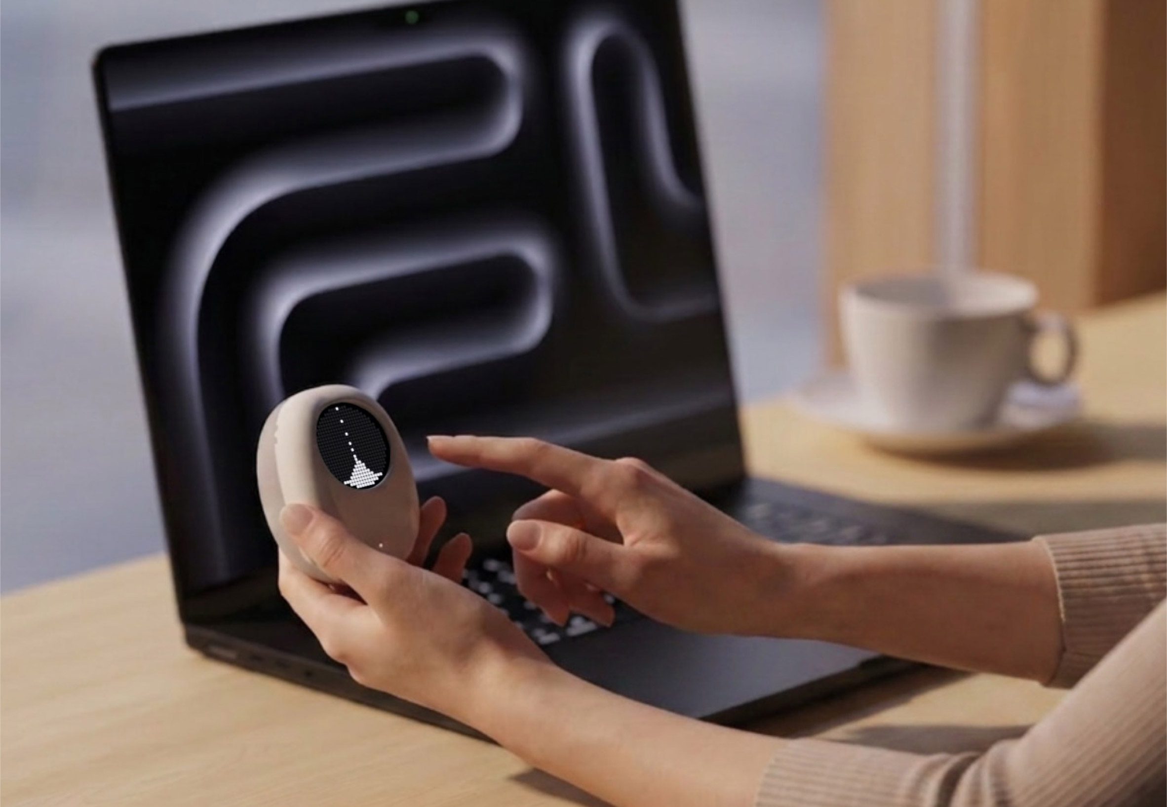 Person holding focus timer
