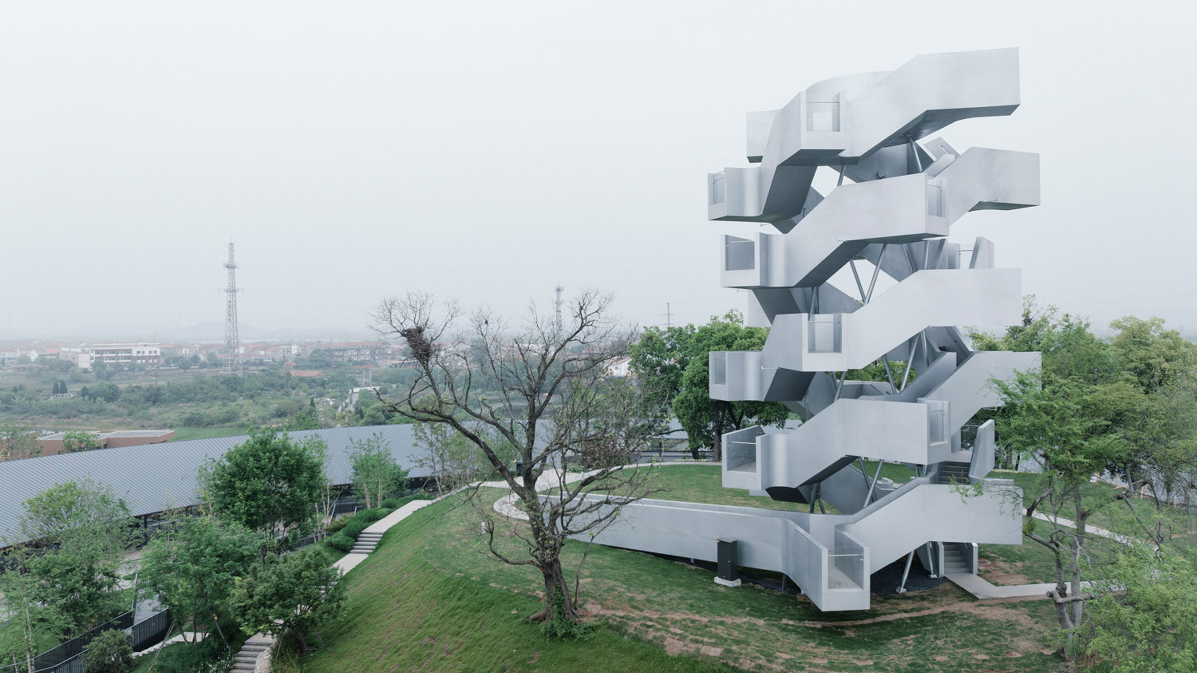 Chenhu Migratory Bird Observation Tower by Xiang Architects