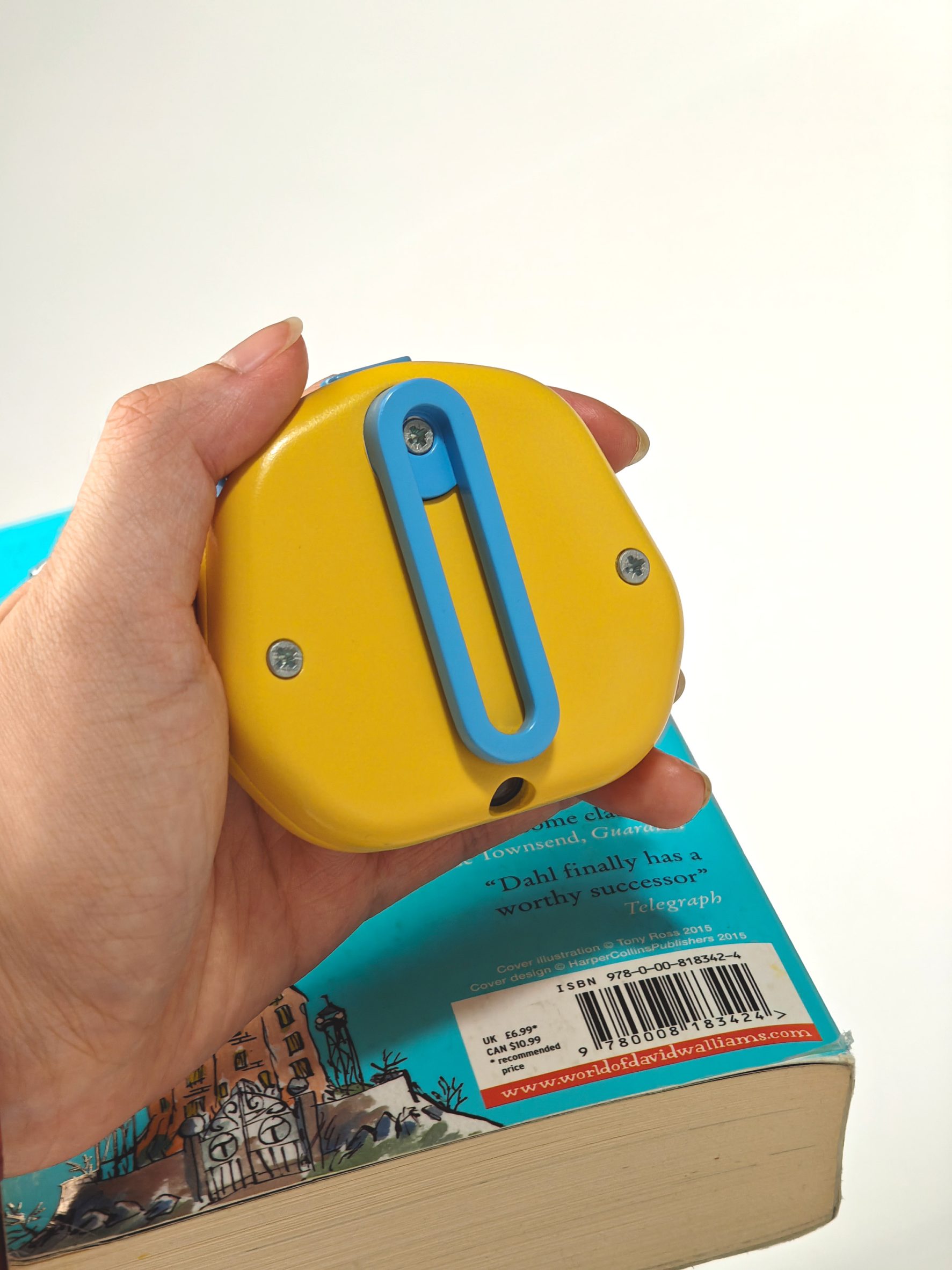 The back of the Tamagotchi-style toy