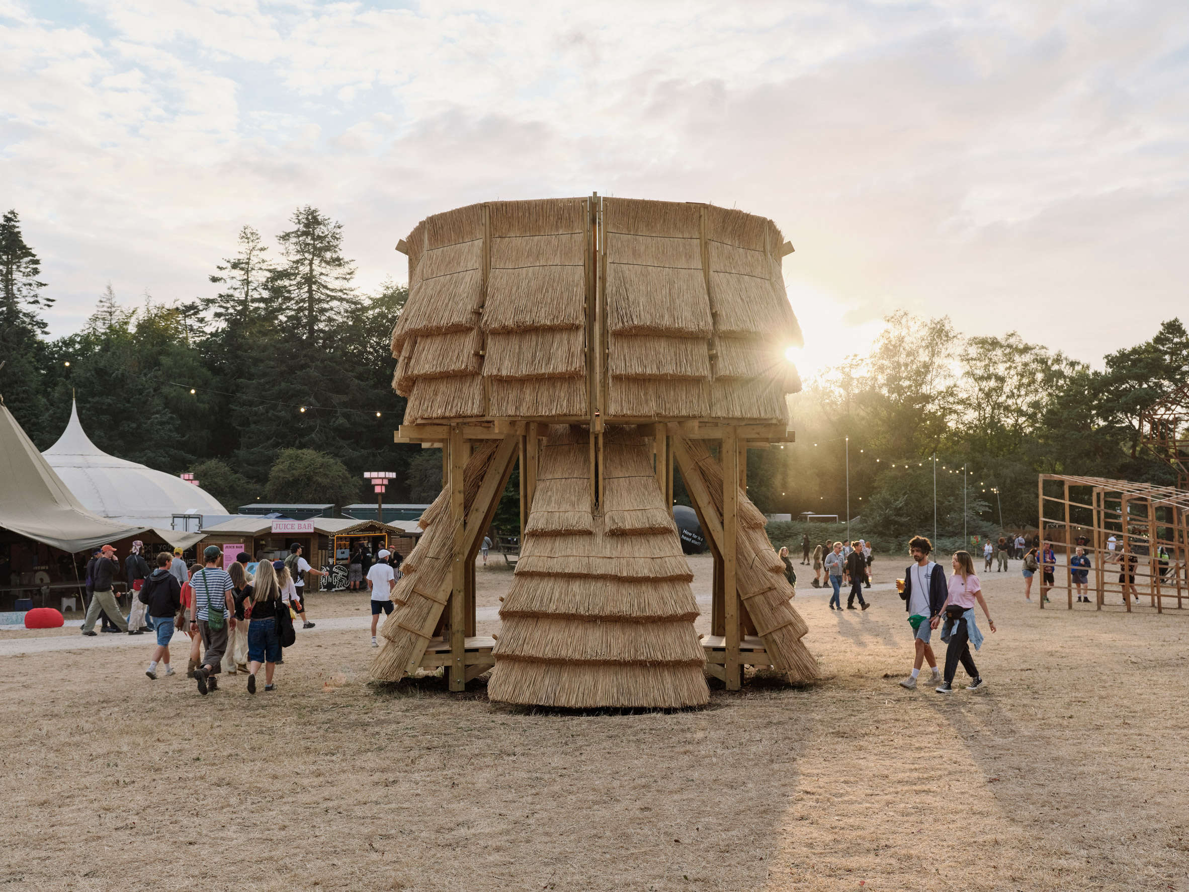 The Water Tower installation at Houghton Festival measured 5.5 metres tall