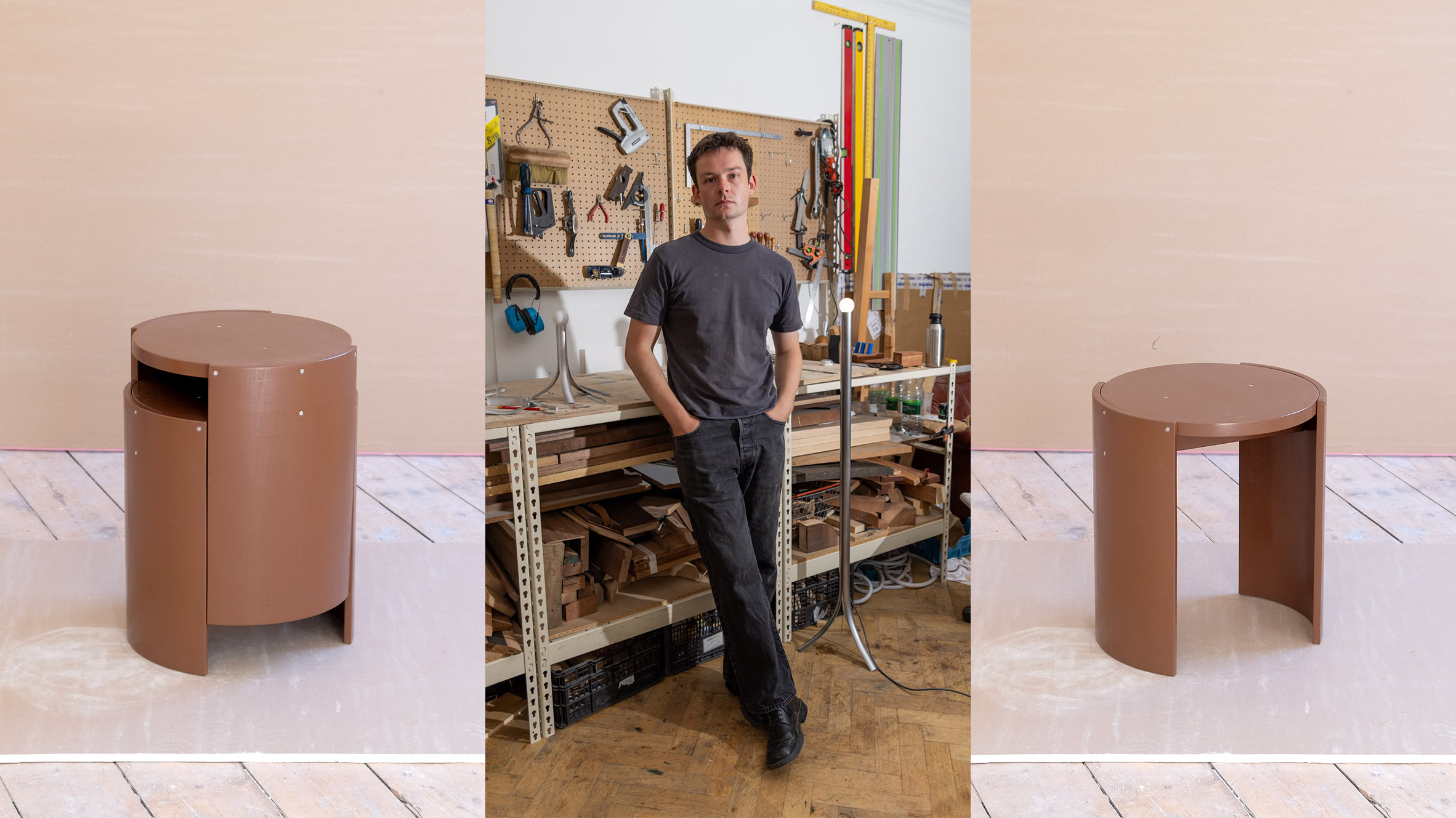 Portrait and chair designs by Jake Robertson