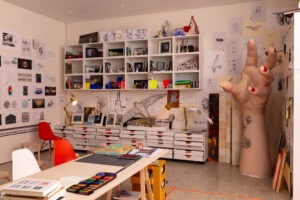 Recreation of Es Devlin's studio in Peckham